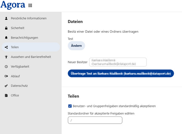 Dateienübertragung bestätigen