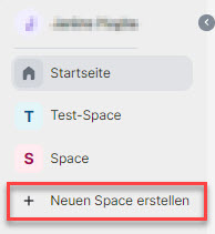 Neuen Space erstellen